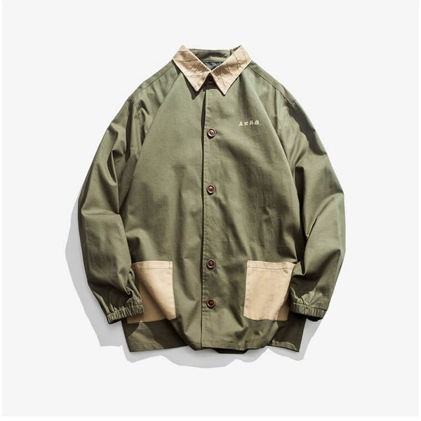 WLS Uysa Shirt Jacket Green