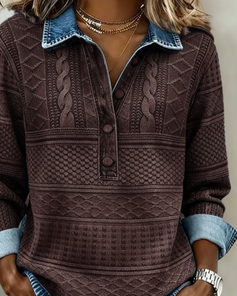 Orissa | Collared Sweatshirt