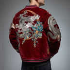 WLS Embroidered Dragon Sukajan Jacket