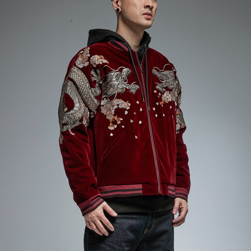 WLS Embroidered Dragon Sukajan Jacket