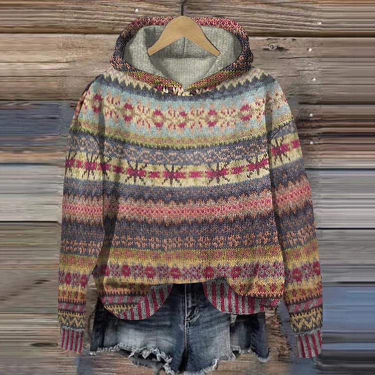 Tovira | Ethnic Retro Hoodie