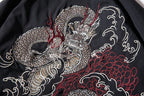 WLS Dragon Embroidered Pilot Bomber Jacket