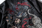 WLS Embroidered Azure Dragon VS White Tiger Bomber Jacket