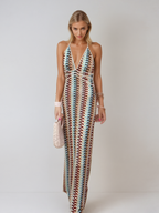 Naama-Lee™ | Backless V-Neck Maxi Dress