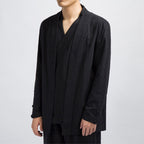 WLS Zen Kimono+Cardigan in One Black