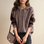 Orahlyn | Jacquard Hooded Sweater