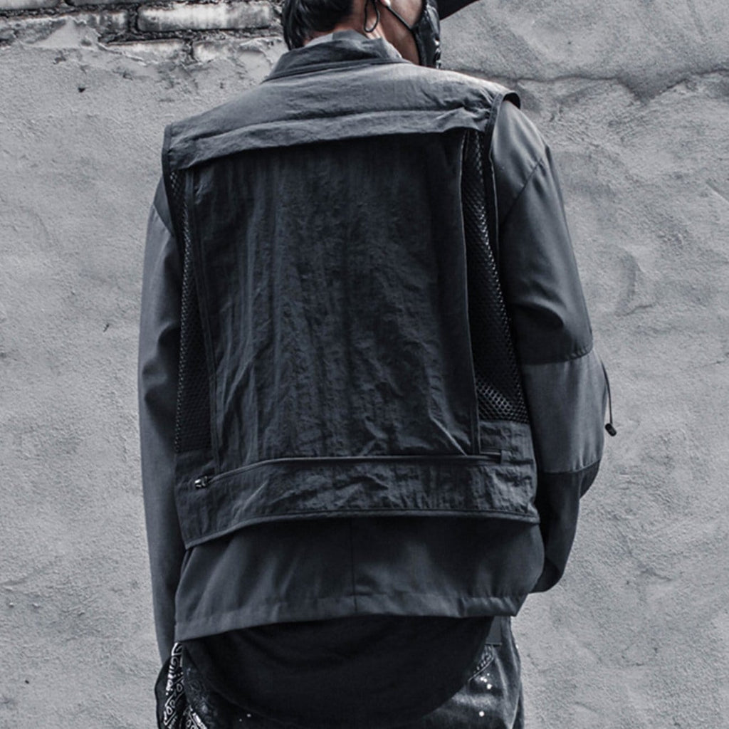 WLS Ninja Combat Multi-pocket Mesh Vest Jacket