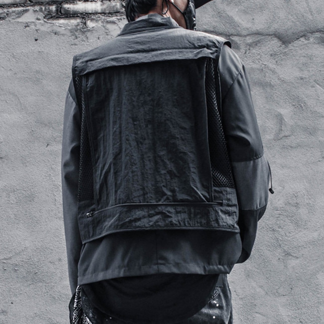 WLS Ninja Combat Multi-pocket Mesh Vest Jacket