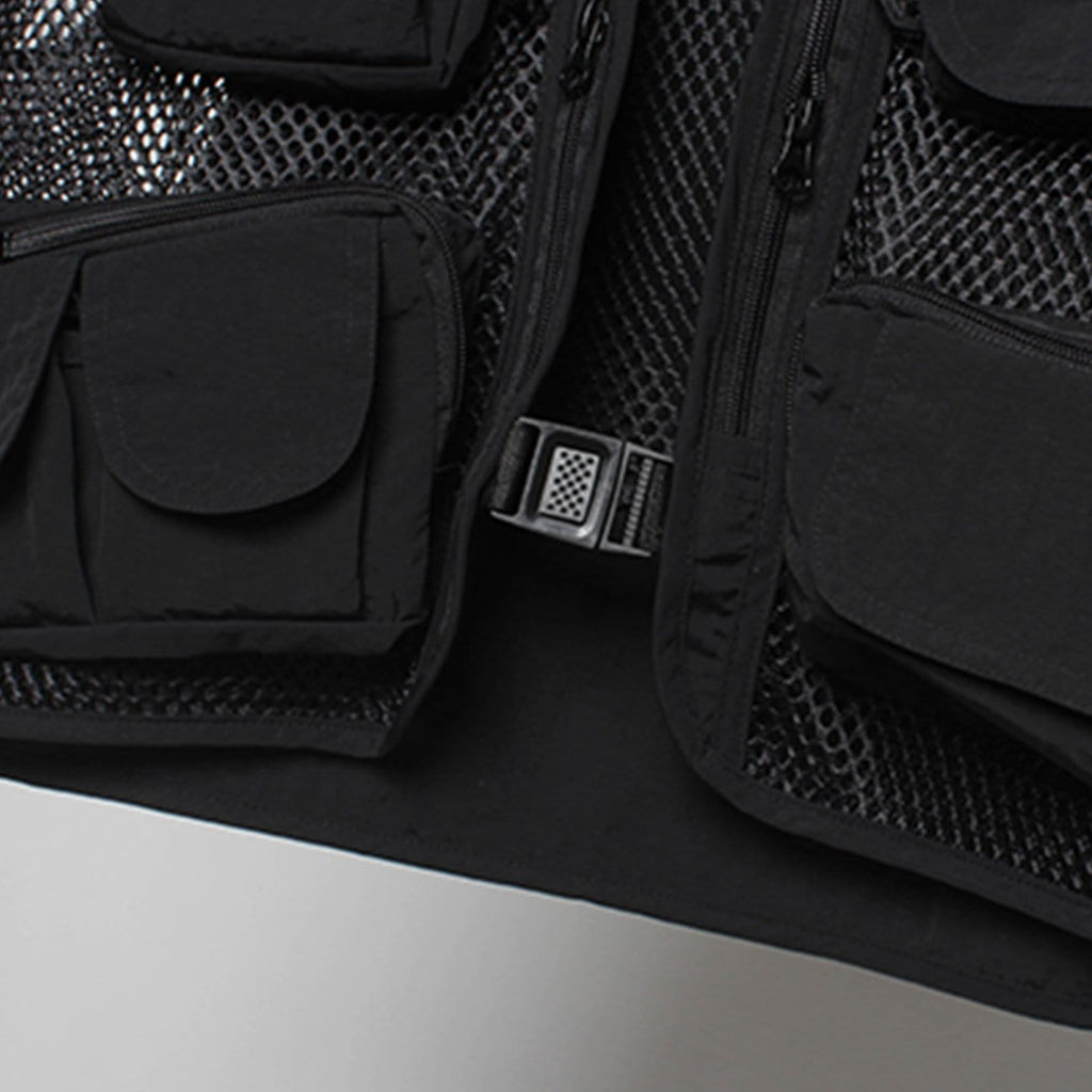 WLS Ninja Combat Multi-pocket Mesh Vest Jacket