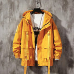 WLS Function Ribbon Multi-pocket Hooded Jacket