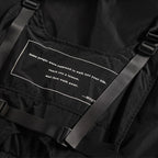 WLS Dark Combat Multi Pockets Hooded Vest Jacket