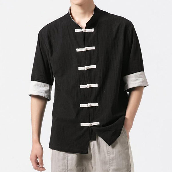 WLS Miyako Short Sleeve Cardi-Shirt Black